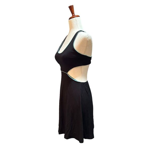 Victoria's Secret Women's Black Cutout‎ Fit & Flare Midi Dress Size Extra Small - Picture 6 of 10